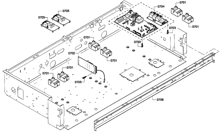 Pcb's Assy Diagram and Parts List for PRL486EDPG01  Thermador Range