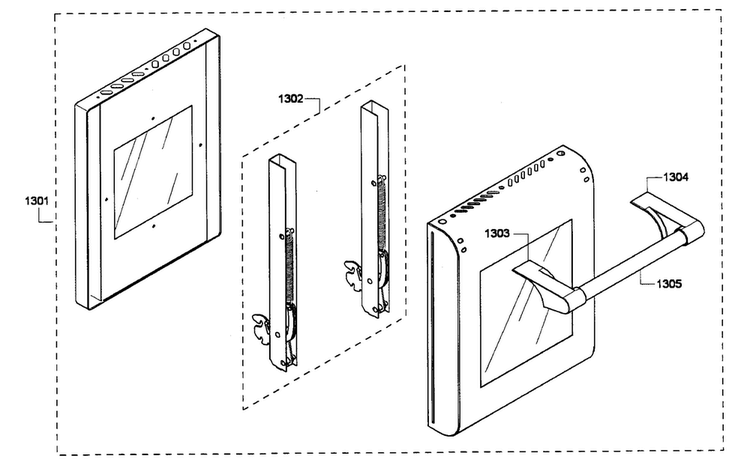 Small Door Diagram and Parts List for PRL486EDPG01  Thermador Range