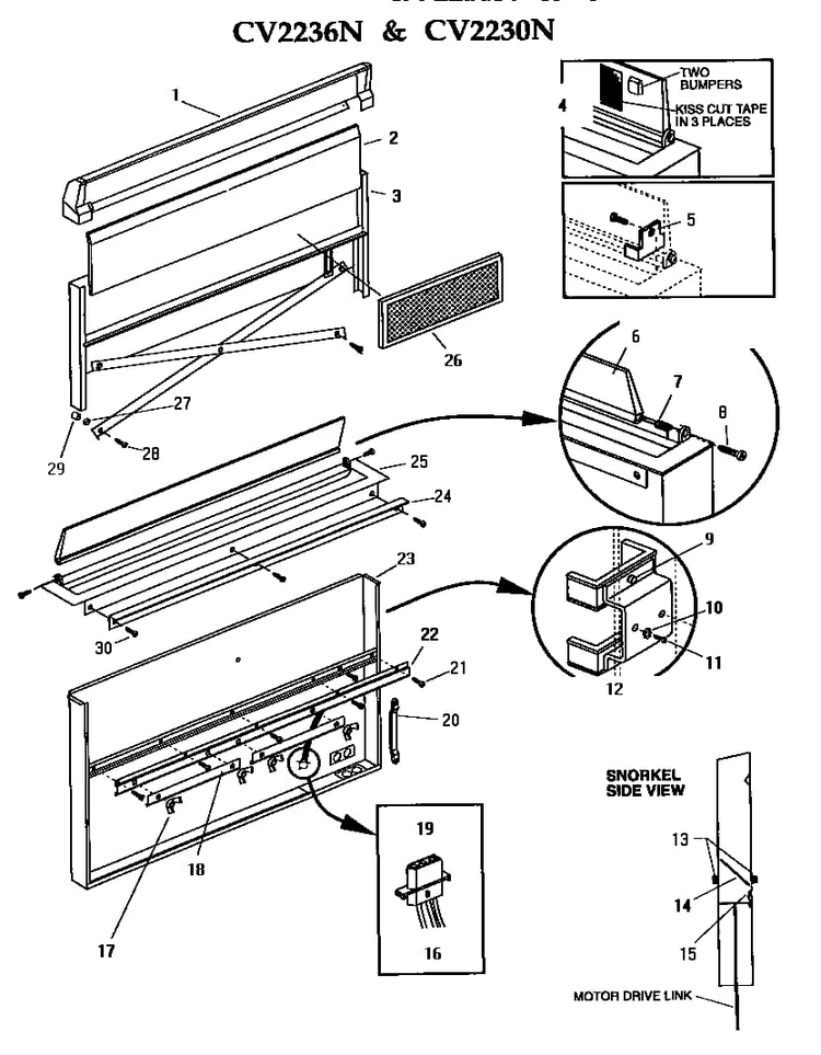 Section 12 Diagram and Parts List for SGNCV36GB  Thermador Cooktop