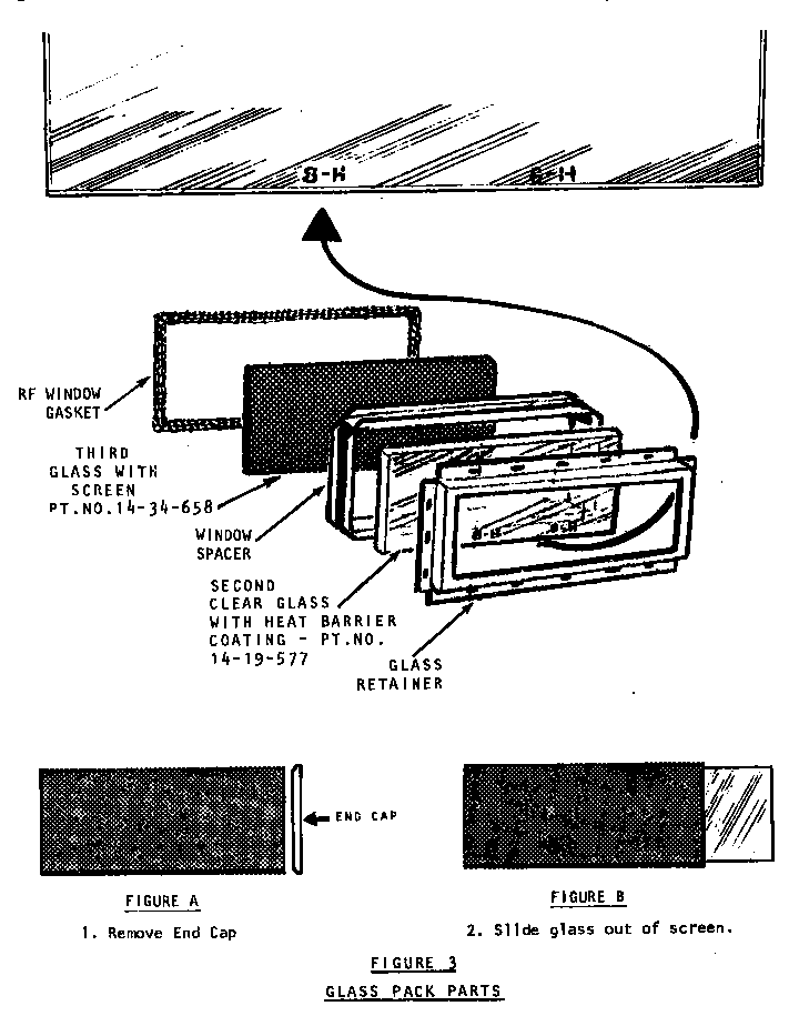 Microwave Door Diagram and Parts List for CMT2BGSD  Thermador Range