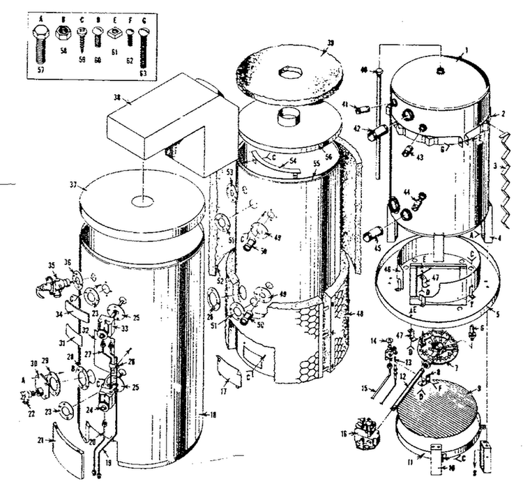 Replacement Parts Diagram and Parts List for 15330631  Kenmore Water Heater