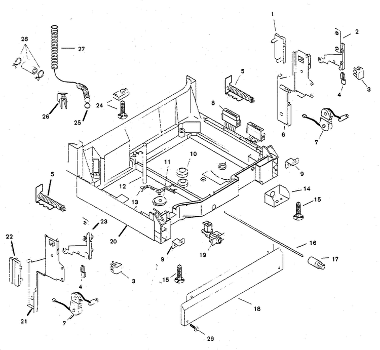 Base Diagram and Parts List for SHU3306UC 06 Bosch Dishwasher