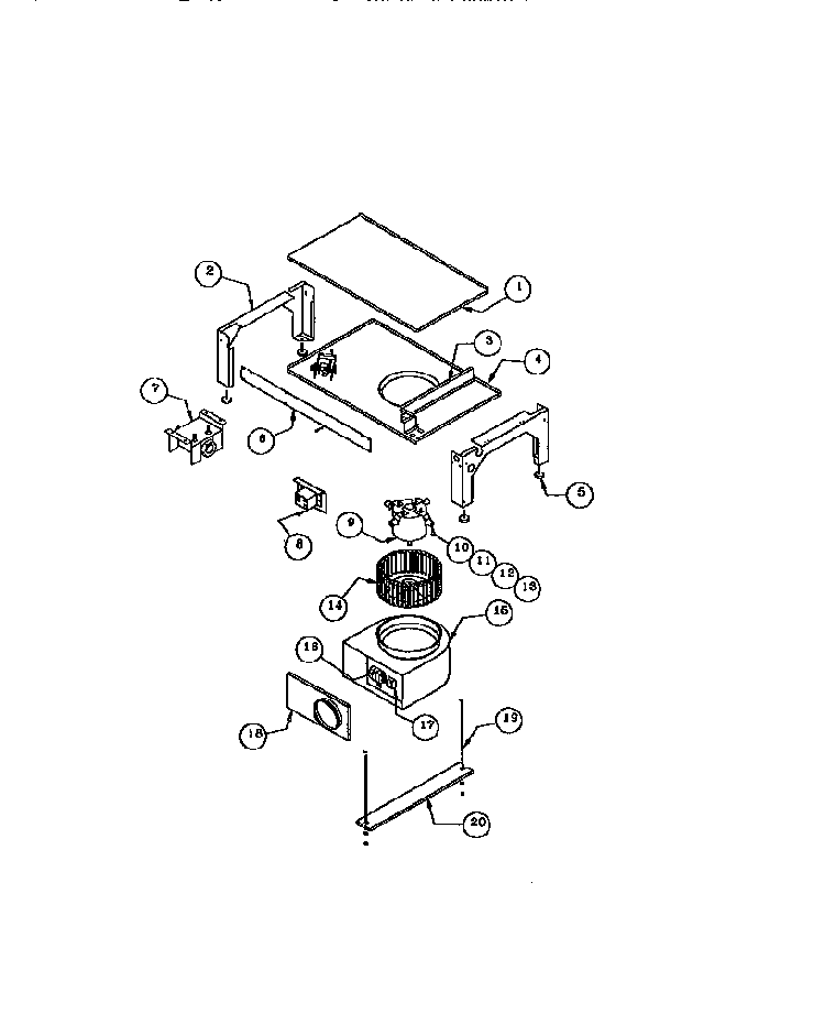 Base Assembly Diagram and Parts List for RDDS30V  Thermador Range