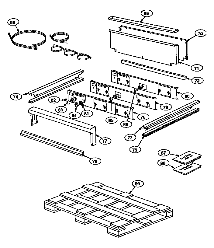 Section 2 Diagram and Parts List for GPS366  Thermador Cooktop