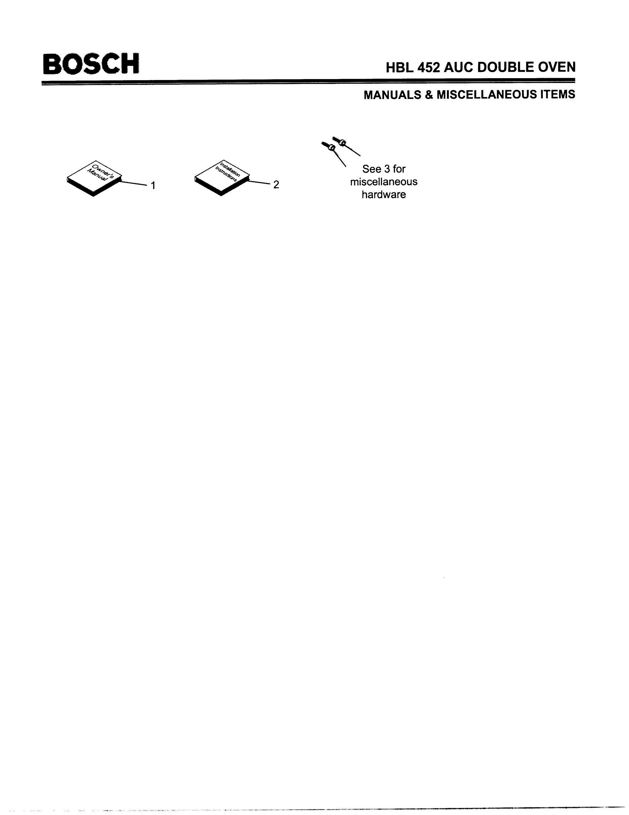 08 - MANUALS & MISCELLANEOUS ITEMS Diagram and Parts List for HBL452AUC(FD8202-)  Bosch Wall Oven