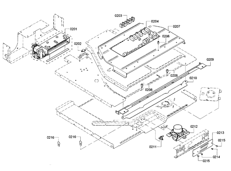 Pcb Diagram and Parts List for HBL8461UC 01 Bosch Wall Oven