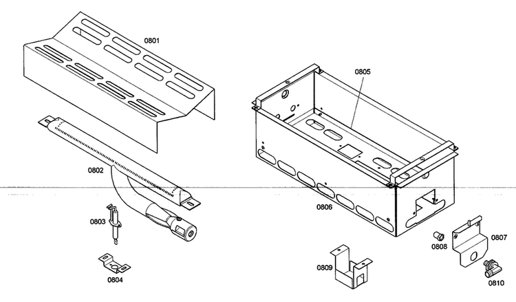 Left Oven 2 Diagram and Parts List for PRG486EDG04  Thermador Range