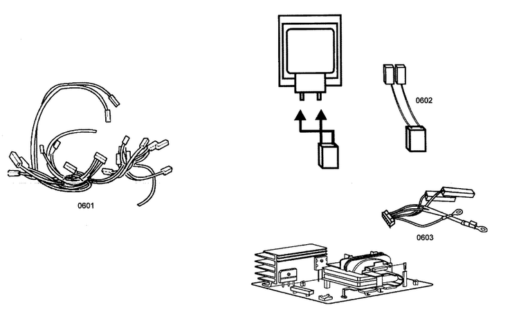 Wiring Diagram and Parts List for MEM271EB01  Thermador Microwave