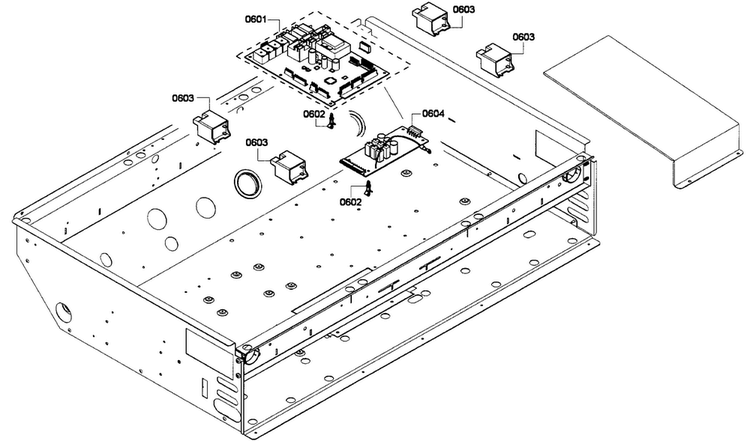 Pcb's Assy Diagram and Parts List for PRD364GDHU 01 Thermador Range