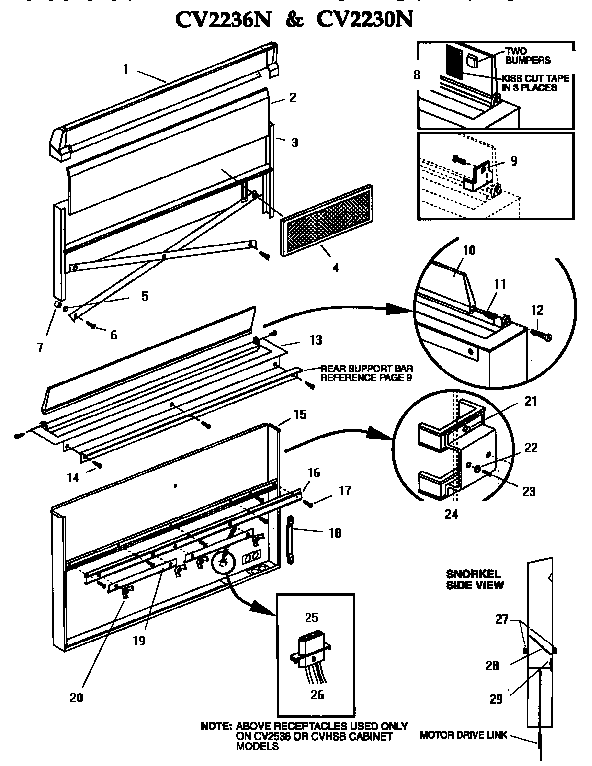 Section 11 Diagram and Parts List for GGSCV36  Thermador Cooktop