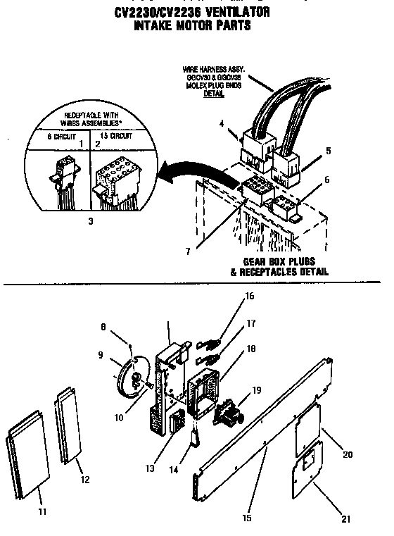 Section 10 Diagram and Parts List for GG3002  Thermador Cooktop