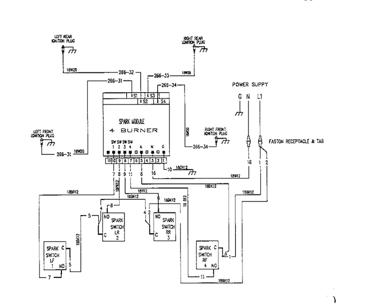 Section 13 Diagram and Parts List for GGNCV30  Thermador Cooktop