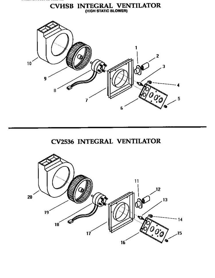 Section 1 Diagram and Parts List for SGNCV36GB  Thermador Cooktop
