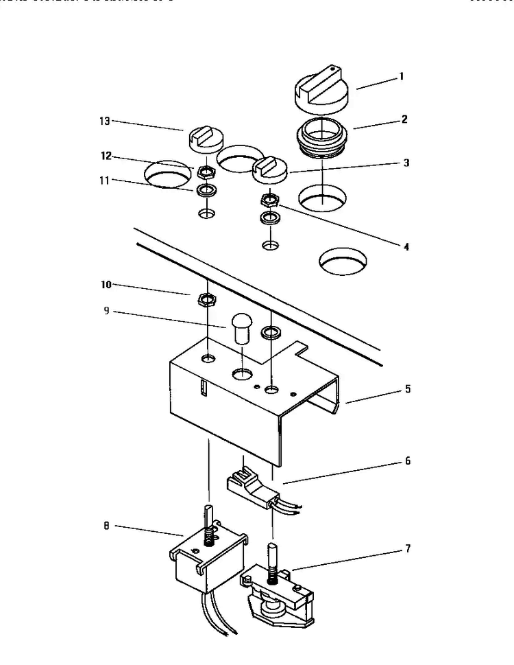 Section 6 Diagram and Parts List for GGNCV30  Thermador Cooktop