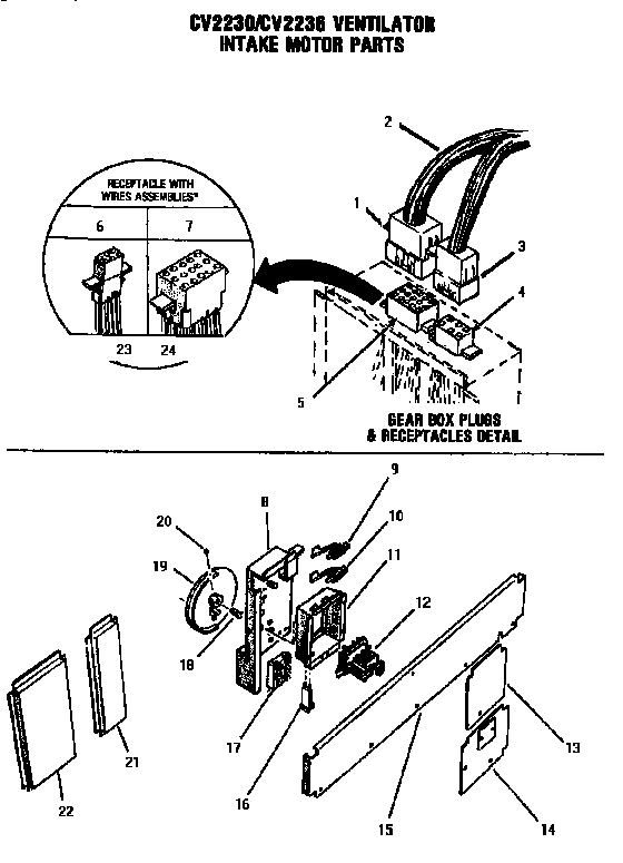 Section 12 Diagram and Parts List for GGCV3001  Thermador Cooktop