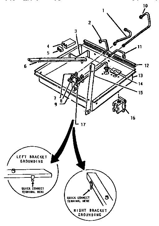 Section 6 Diagram and Parts List for GG3002  Thermador Cooktop