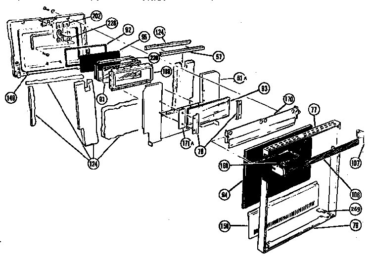 Cmt2bg-sd Shutterless Door For Microwave Oven Diagram and Parts List for CMT19 SVC CODE G Thermador Microwave