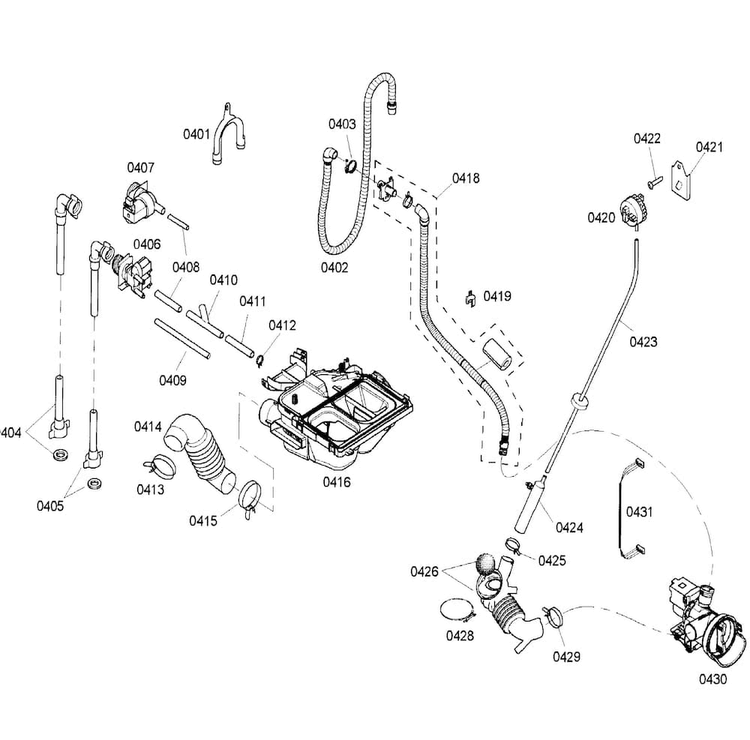 Pump Diagram and Parts List for WFMC640SUC 07 Bosch Washer
