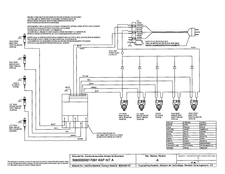 Wiring Diagram Diagram and Parts List for NGM8054UC 01 Bosch Cooktop
