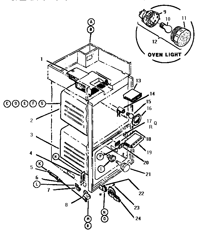 Body Parts Diagram and Parts List for CMT227  Thermador Microwave