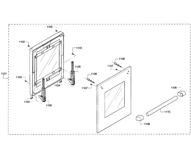 Small Door Diagram and Parts List for PRD486GDHC 10 Thermador Range