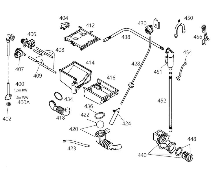 Pump Diagram and Parts List for WFL2060UC 01 Bosch Washer