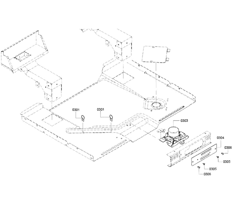 Latch Asy Diagram and Parts List for HGIP054UC 01 Bosch Range
