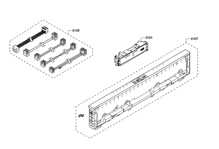 Control Panel Diagram and Parts List for SHX8PT55UC 05 Bosch Dishwasher