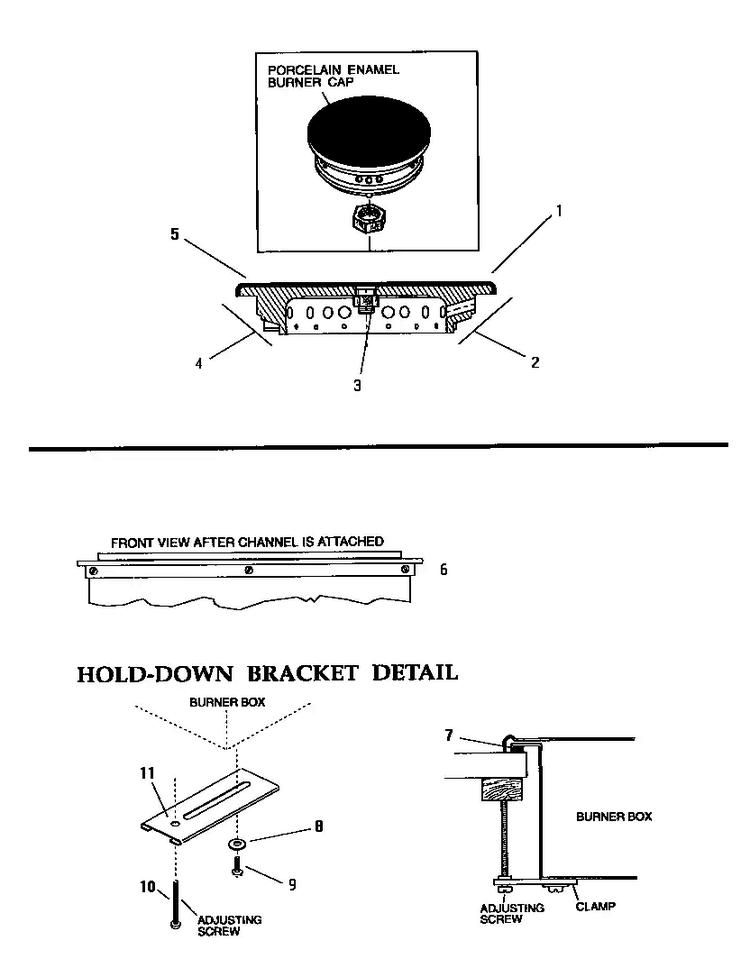 Section 11 Diagram and Parts List for SGNCV36GB  Thermador Cooktop