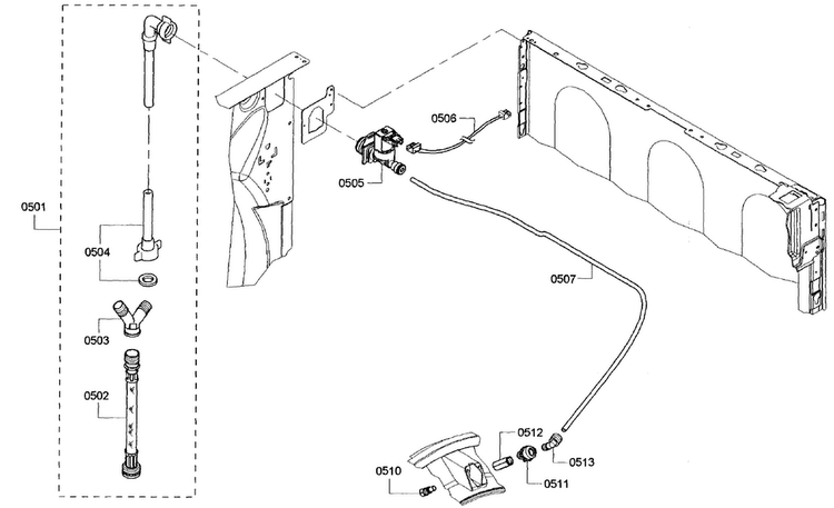 Mist Assy Diagram and Parts List for WTVC533CUS 10 Bosch Dryer