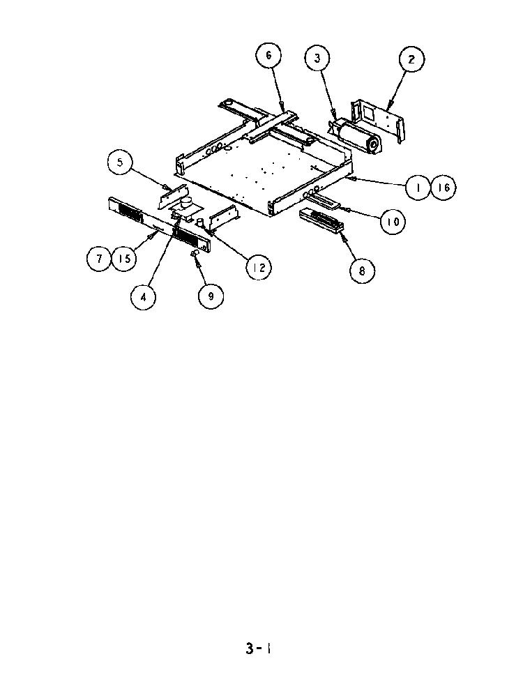 Mid Plenum, 27" And 30" Diagram and Parts List for SCD272T  Thermador Wall Oven