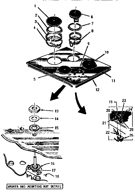 Ecv30 Diagram and Parts List for EIICV30  Thermador Cooktop
