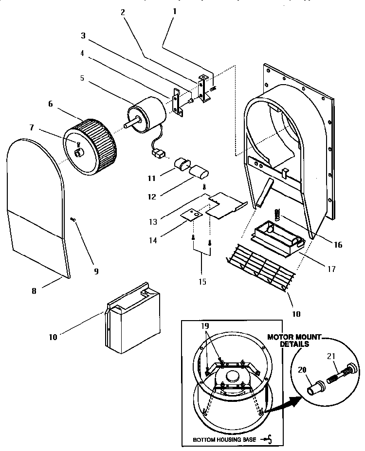 Cv2336 Remote Ventilator Diagram and Parts List for SGSCV36GS  Thermador Cooktop
