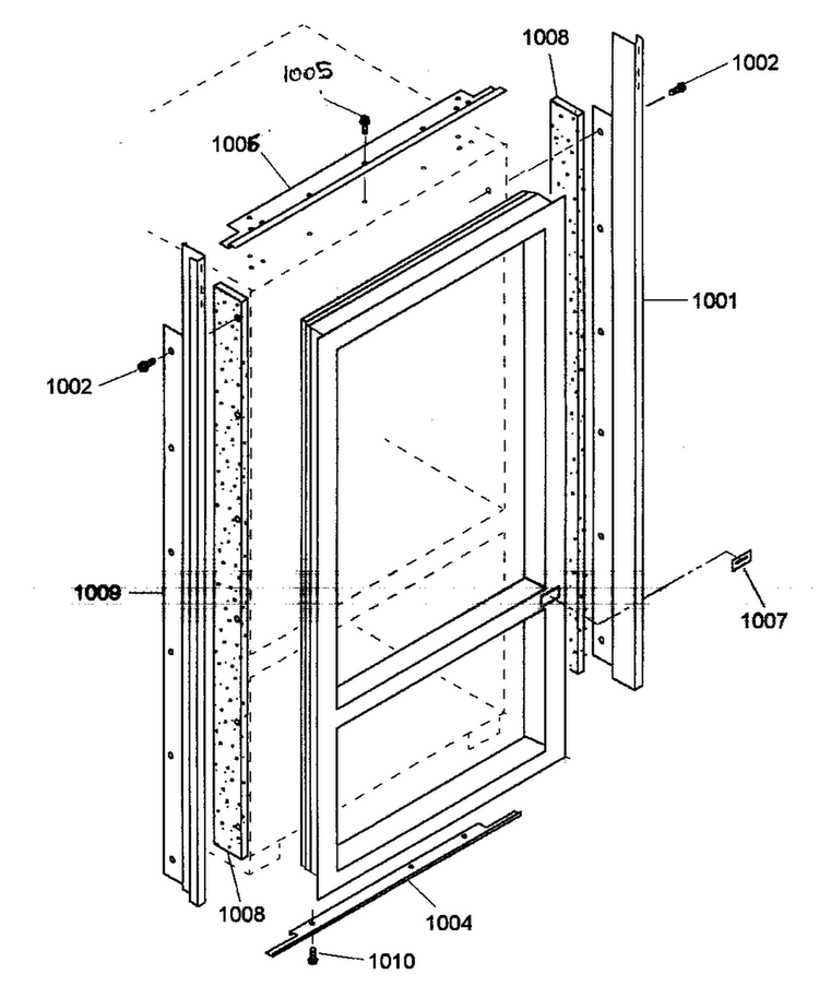 Trim Asy Diagram and Parts List for KBULT3655E01  Thermador Refrigerator