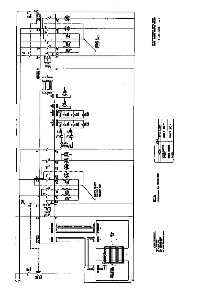 Schematic Diagram Diagram and Parts List for SCD272T  Thermador Wall Oven
