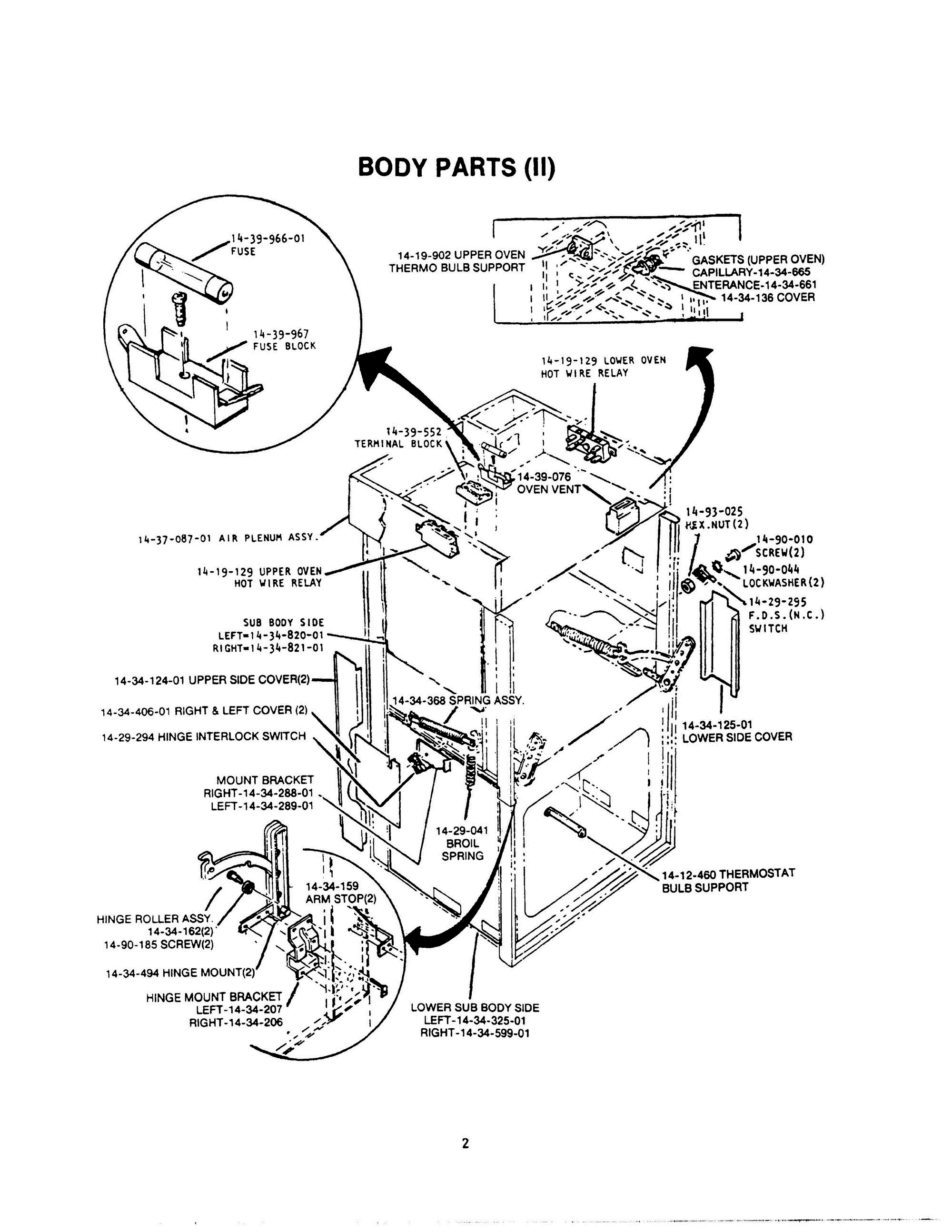 03 - BODY PAGE 2 Diagram and Parts List for CMT-127  Bosch 