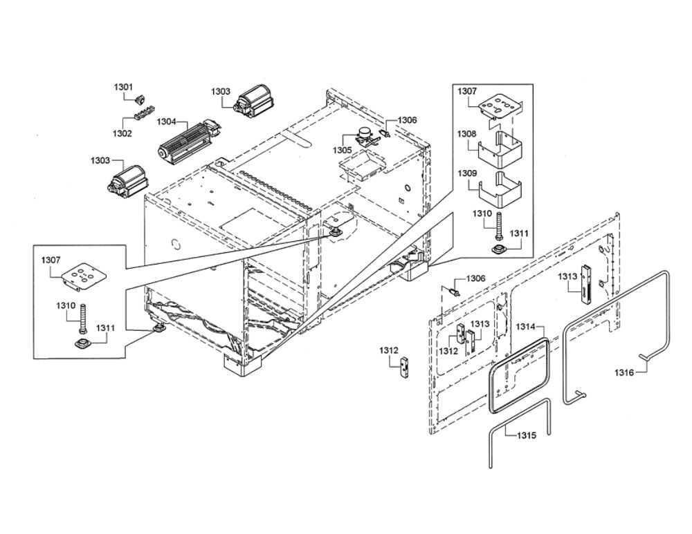 Blower Motor Diagram and Parts List for PRD48JDSGU 08 Thermador Range