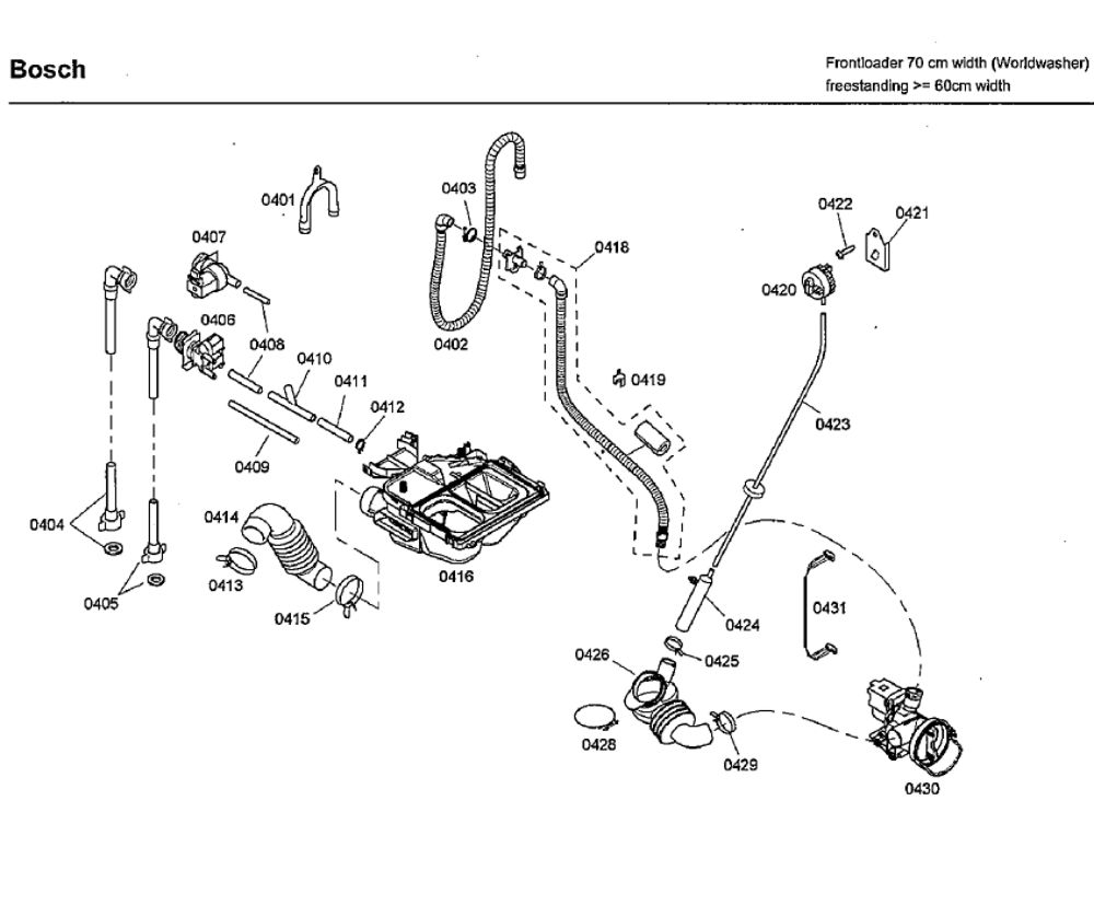 Pump Diagram and Parts List for WFMC4301UC 09 Bosch Washer