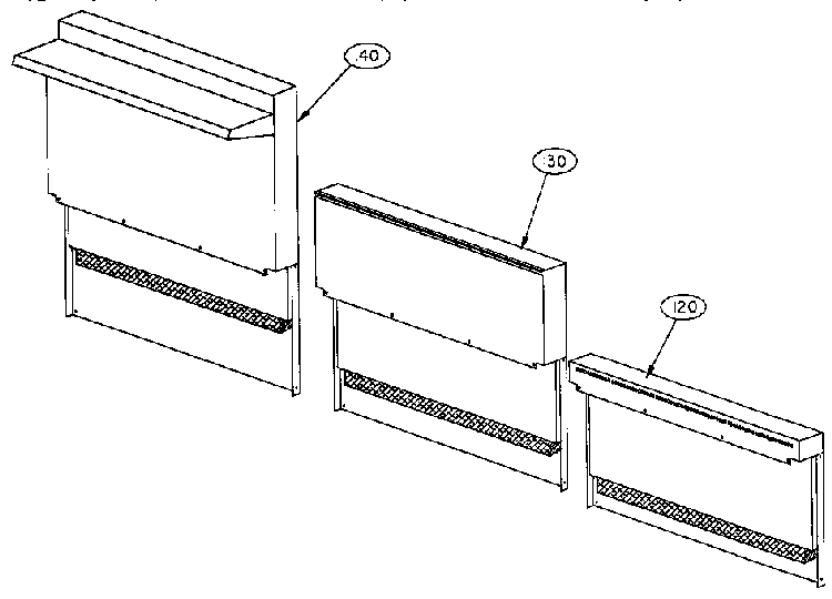 Trim Assemblies Diagram and Parts List for GCRG364GL  Thermador Range