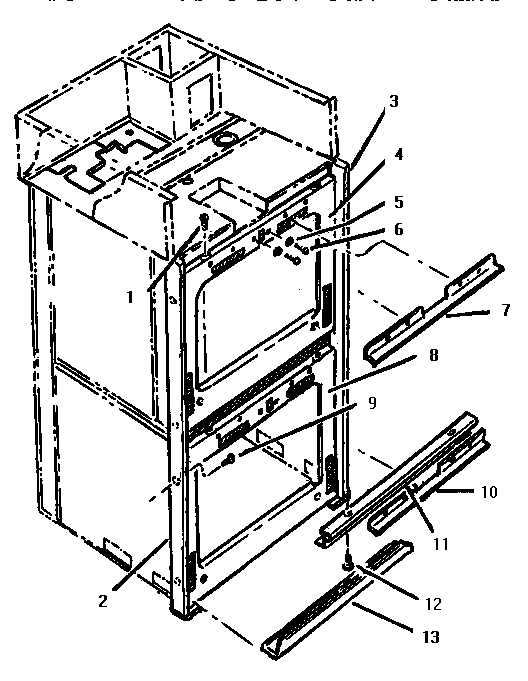 Front Trim Diagram and Parts List for CMT227  Thermador Microwave