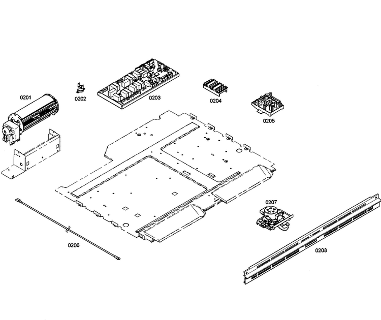 Pcb's Assy Diagram and Parts List for HBL5620UC 01 Bosch Wall Oven