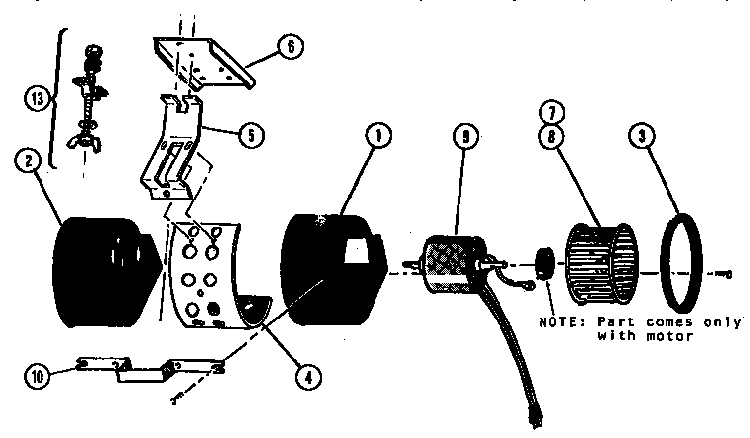 Replacement Parats Diagram and Parts List for VM-410  Thermador Range Hood