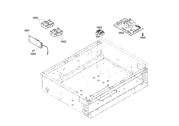 Pcb's Assy Diagram and Parts List for PRD304EHC 04 Thermador Range