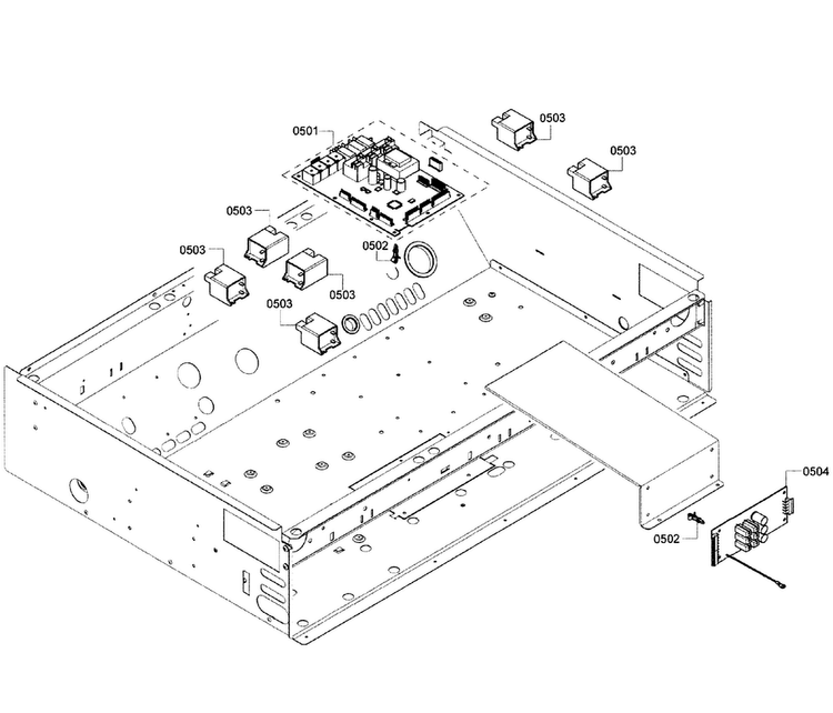 Pcb's Assy Diagram and Parts List for PRD366GHC 06 Thermador Range