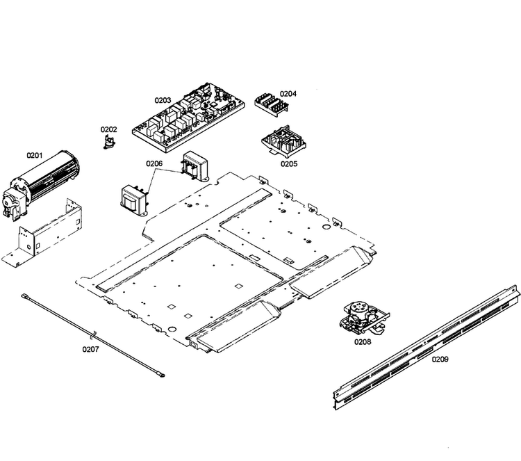 Pcb's Assy Diagram and Parts List for HBL8650UC 03 Bosch Wall Oven