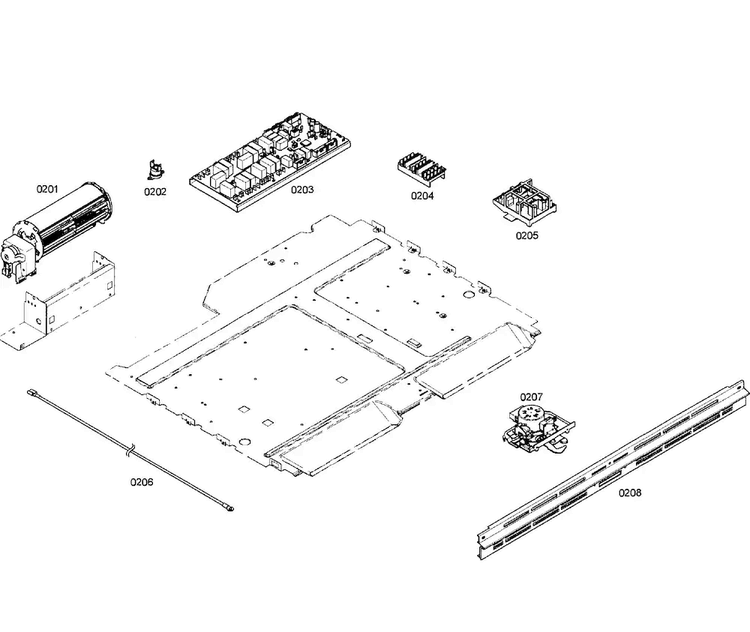 Pcb's Assy Diagram and Parts List for HBL3560UC 01 Bosch Wall Oven
