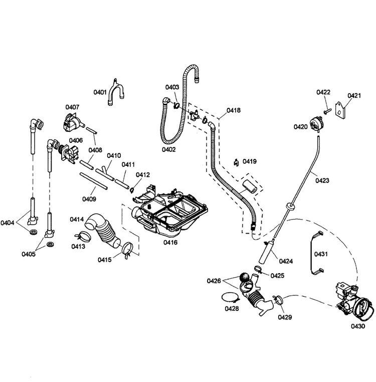 Pump/dispenser Diagram and Parts List for WFMC5301UC 07 Bosch Washer