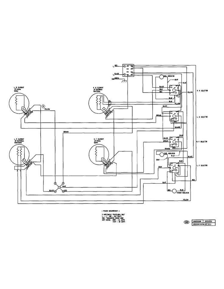 Wiring Diagram Diagram and Parts List for NEM735UC 01 Bosch Cooktop