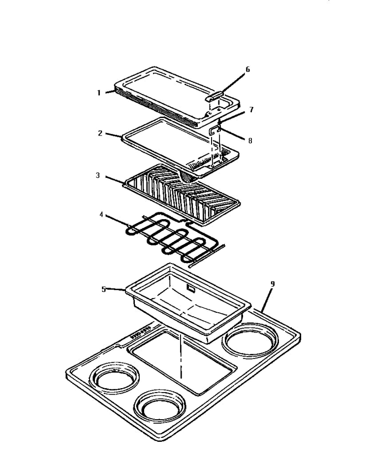Griddle Diagram and Parts List for GSC30CVWC  Thermador Range