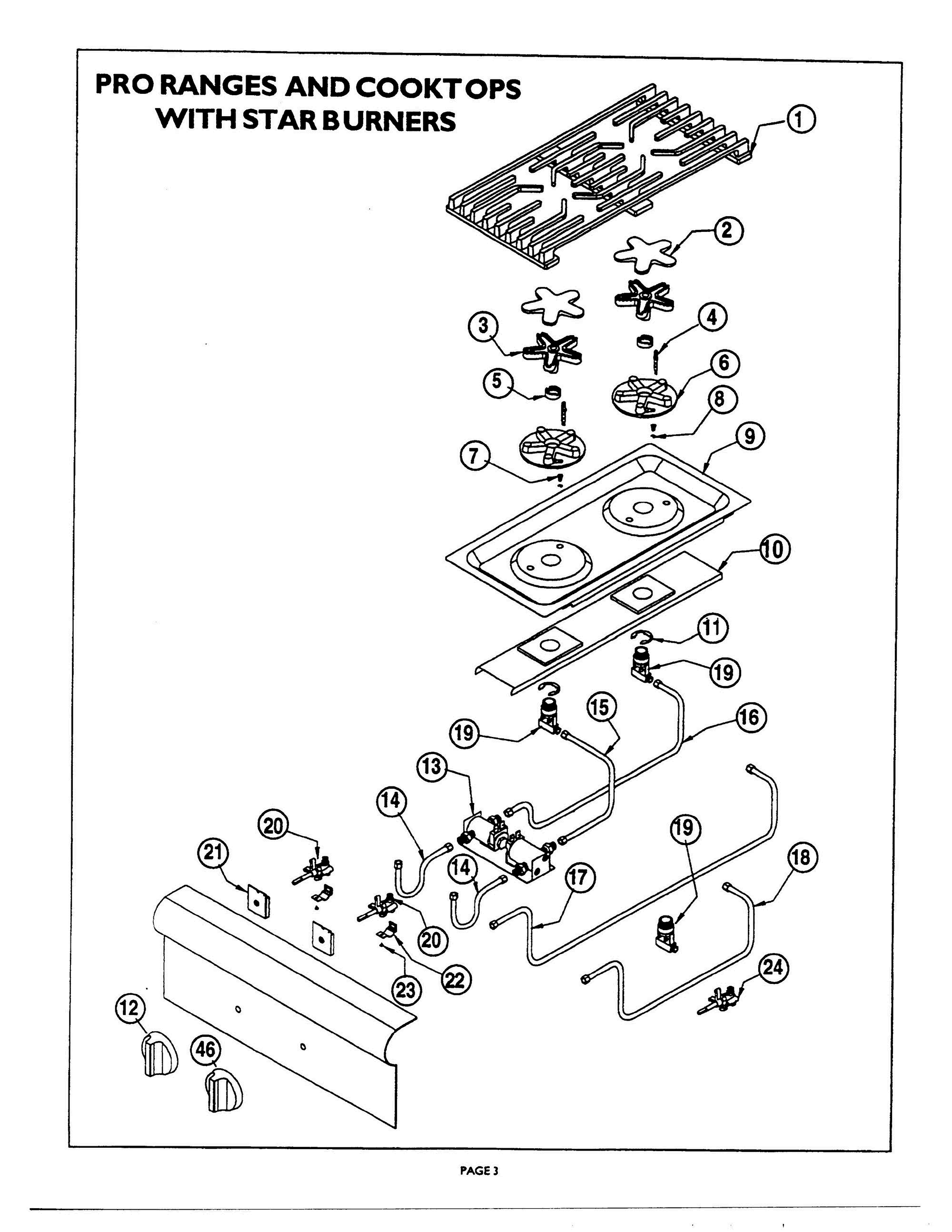 04 - STAR BURNER Diagram and Parts List for STARBURNER  Bosch Cooktop
